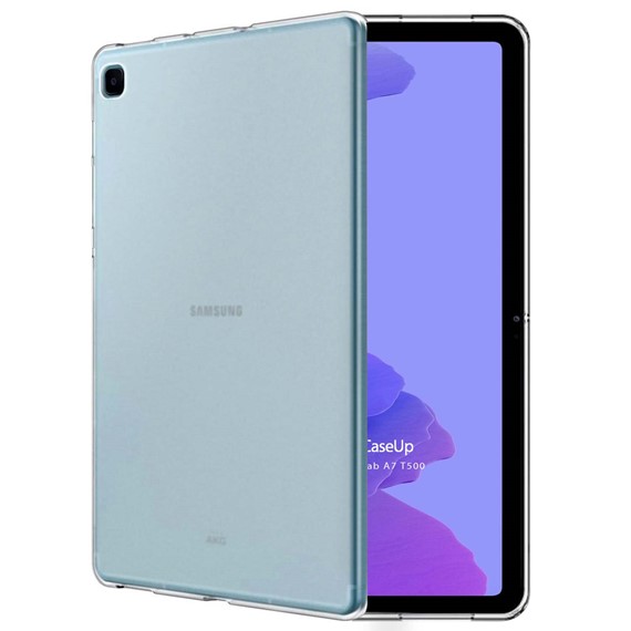 CaseUp Samsung Galaxy Tab A7 Lite T225 Kılıf İnce Şeffaf Silikon Beyaz 1